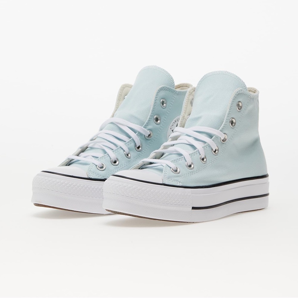 Womens Converse Chuck Taylor All Star Lift Hi Sneaker - Chance Of Rain canvas
